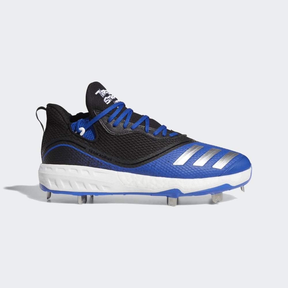 Adidas Men's Icon V Baseball Cleats Black/Silver Metal/Royal Ireland G28243